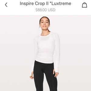 Black Inspire crop, super comfy!